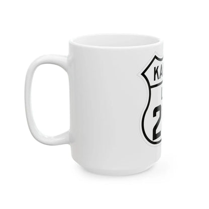 US 250 Kansas 1926 (Kansas) (Road Sign) White Coffee Mug - Go Mug Yourself