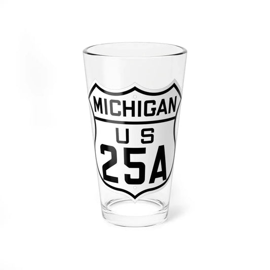 US 25A Michigan 1926 (Michigan) (Road Sign) Pint Glass 16oz 16oz - Go Mug Yourself