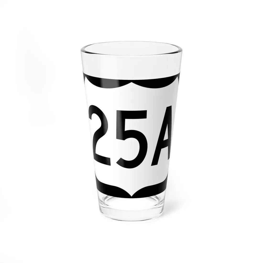 US 25A (North Carolina) (Road Sign) Pint Glass 16oz 16oz - Go Mug Yourself