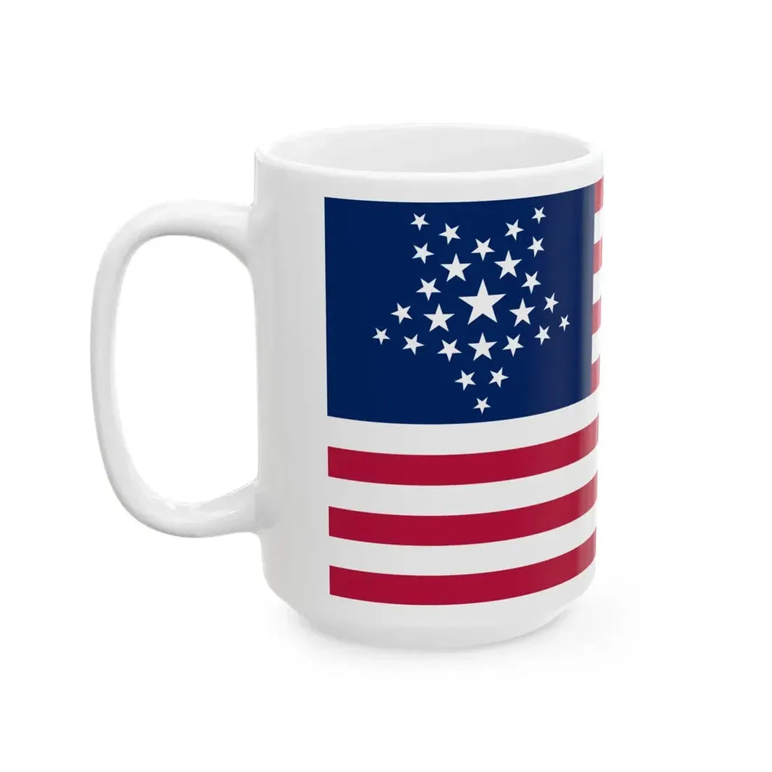 US 26 Star GreatStar Flag (United States) White Coffee Mug - Go Mug Yourself
