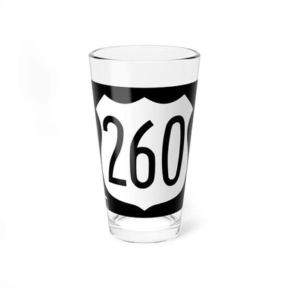 US 260 1963 AZ (Arizona) (Road Sign) Pint Glass 16oz 16oz - Go Mug Yourself