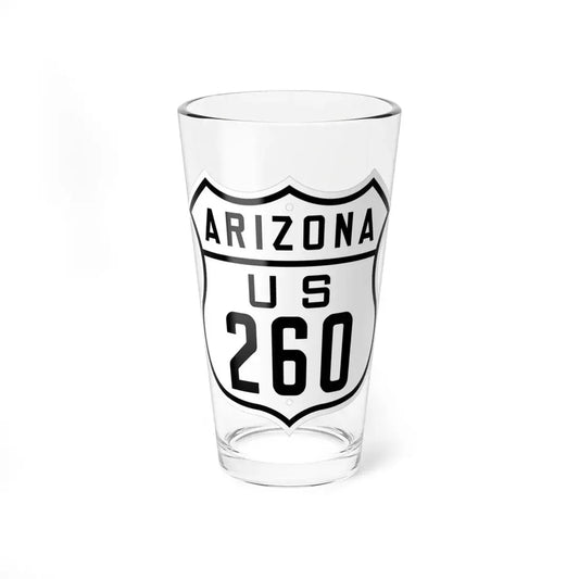 US 260 Arizona 1926 (Arizona) (Road Sign) Pint Glss 16oz 16oz - Go Mug Yourself