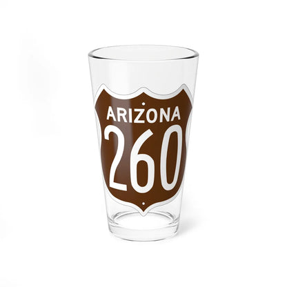 US 260 Arizona 1956 East (Arizona) (Road Sign) Pint Glass 16oz - Go Mug Yourself