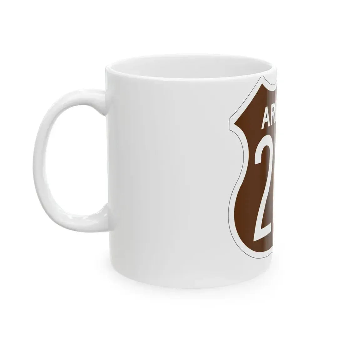 US 260 Arizona 1956 East (Arizona) (Road Sign) White Coffee Mug - Go Mug Yourself