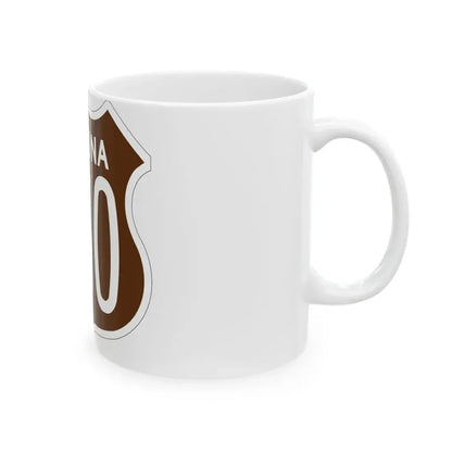 US 260 Arizona 1956 East (Arizona) (Road Sign) White Coffee Mug - Go Mug Yourself