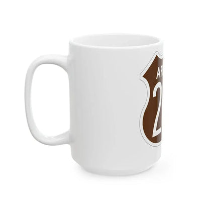 US 260 Arizona 1956 East (Arizona) (Road Sign) White Coffee Mug - Go Mug Yourself