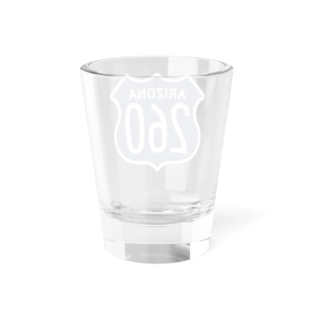 US 260 Arizona 1956 West (Arizona) (Road Sign) Shot Glass 1.5oz - Go Mug Yourself