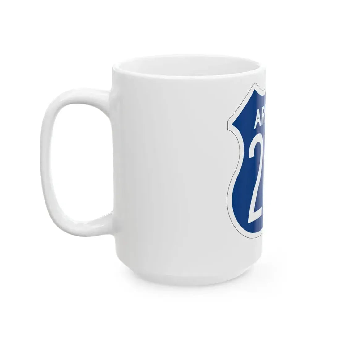US 260 Arizona 1956 West (Arizona) (Road Sign) White Coffee Mug - Go Mug Yourself