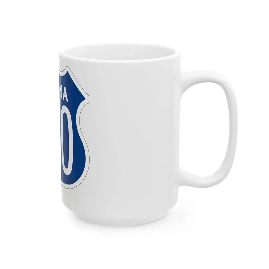 US 260 Arizona 1956 West (Arizona) (Road Sign) White Coffee Mug - Go Mug Yourself