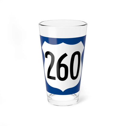 US 260 AZ 1960 west (Arizona) (Road Sign) Pint Glass 16oz 16oz - Go Mug Yourself
