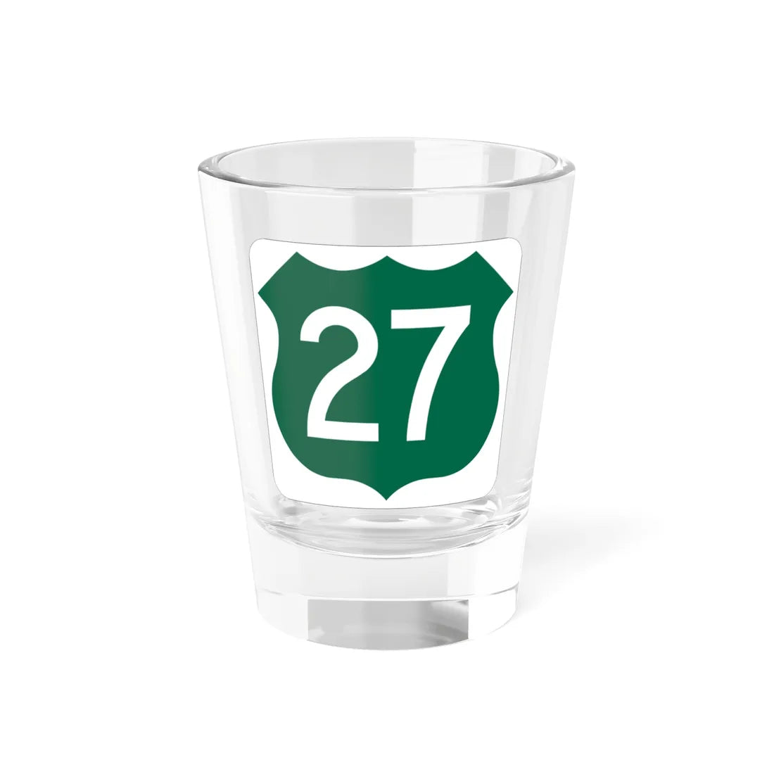 US 27 FL (Florida) (Road Sign) Shot Glass 1.5oz 1.5oz - Go Mug Yourself