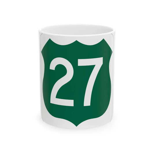 US 27 FL (Florida) (Road Sign) White Coffee Mug 11oz - Go Mug Yourself