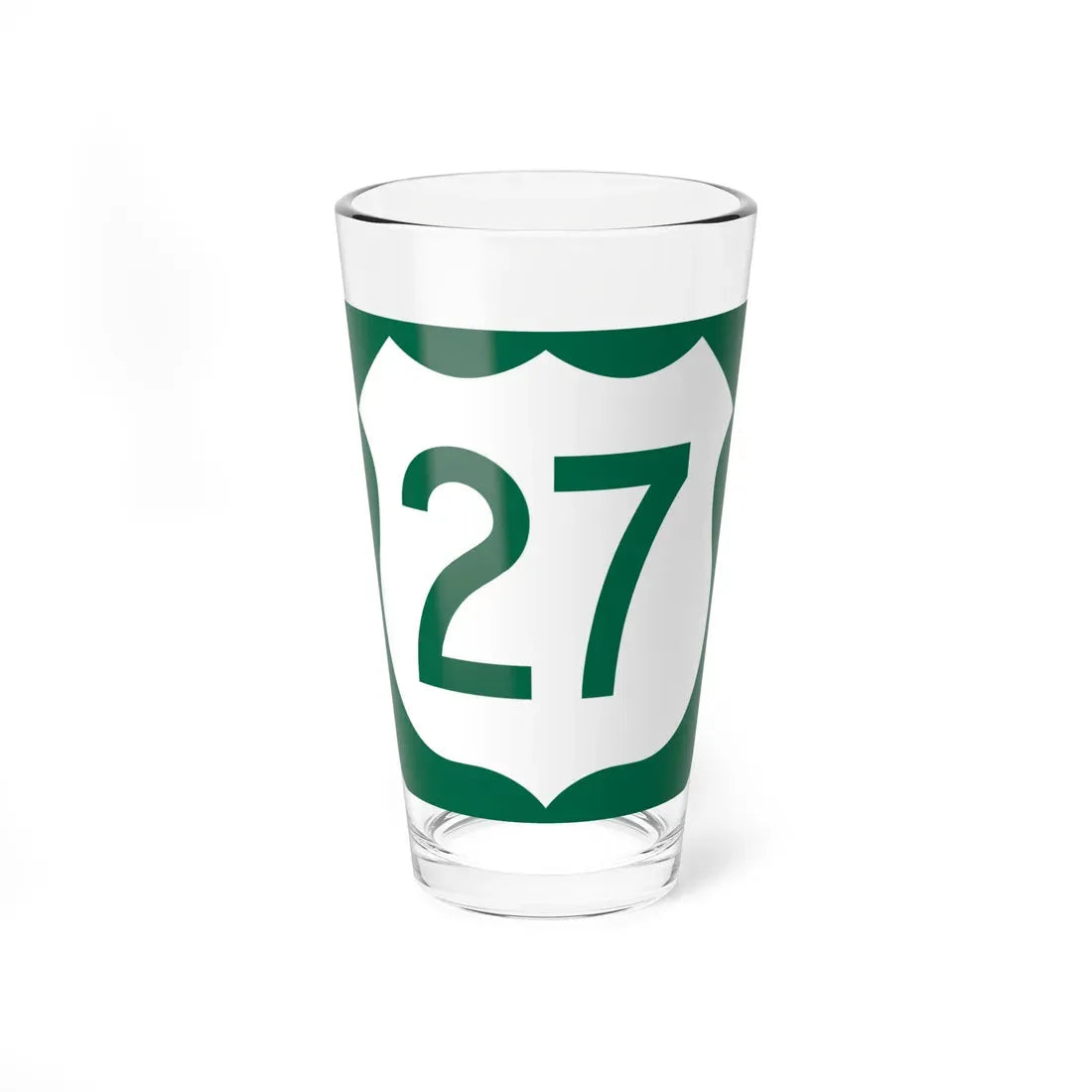 US 27 FL reversed (Florida) (Road Sign) Pint Glass 16oz 16oz - Go Mug Yourself