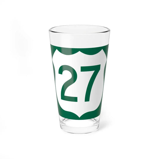 US 27 FL reversed (Florida) (Road Sign) Pint Glass 16oz 16oz - Go Mug Yourself