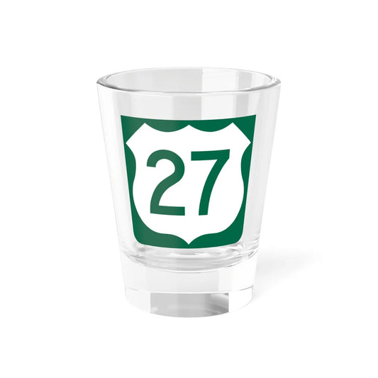 US 27 FL reversed (Florida) (Road Sign) Shot Glass 1.5oz 1.5oz - Go Mug Yourself