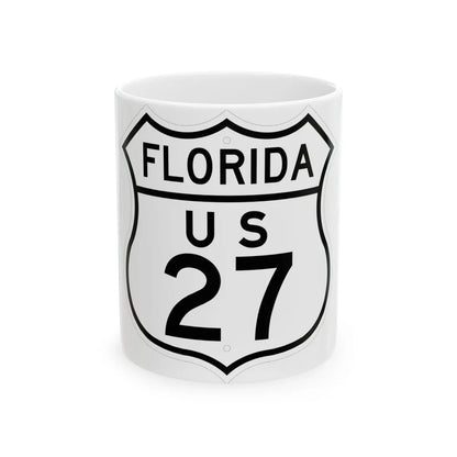 US 27 Florida 1948 (Florida) (Road Sign) White Coffee Mug 11oz - Go Mug Yourself