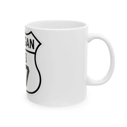 US 27 Michigan 1926 (Michigan) (Road Sign) White Coffee Mug - Go Mug Yourself
