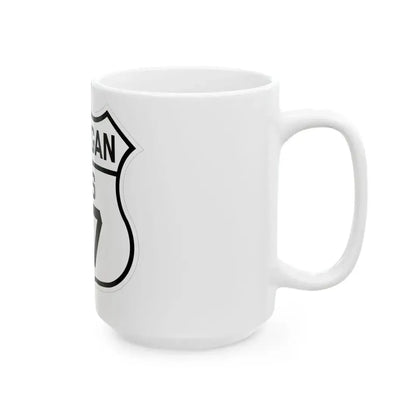 US 27 Michigan 1926 (Michigan) (Road Sign) White Coffee Mug - Go Mug Yourself