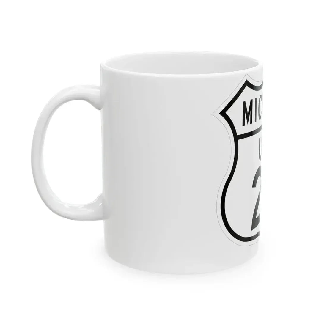 US 27 Michigan 1948 (Michigan) (Road Sign) White Coffee Mug - Go Mug Yourself