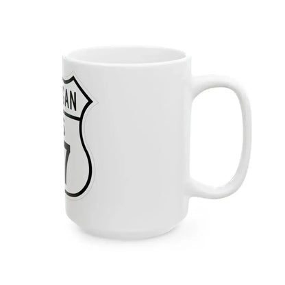 US 27 Michigan 1948 (Michigan) (Road Sign) White Coffee Mug - Go Mug Yourself