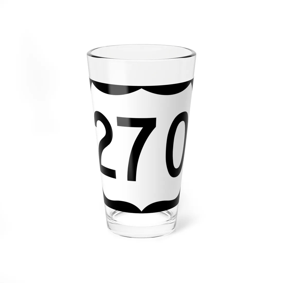 US 270 AR (Arkansas) (Road Sign) Pint Glass 16oz 16oz - Go Mug Yourself