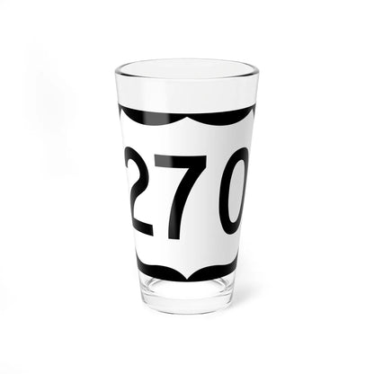 US 270 AR (Arkansas) (Road Sign) Pint Glass 16oz 16oz - Go Mug Yourself