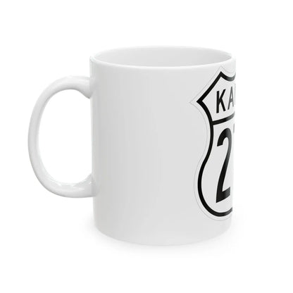 US 270 Kansas 1962 (Kansas) (Road Sign) White Coffee Mug - Go Mug Yourself