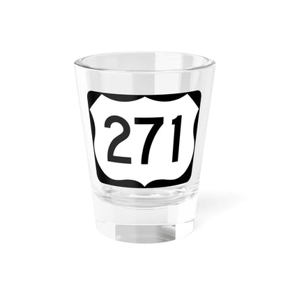 US 271 AR (Arkansas) (Road Sign) Shot Glass 1.5oz 1.5oz - Go Mug Yourself