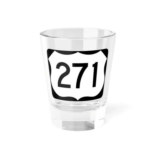 US 271 AR (Arkansas) (Road Sign) Shot Glass 1.5oz 1.5oz - Go Mug Yourself