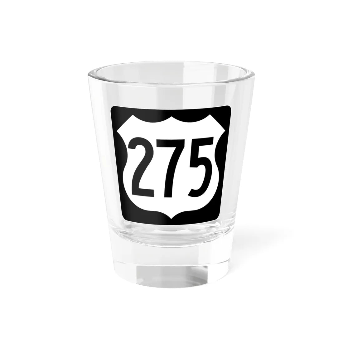 US 275 IA (Iowa) (Road Sign) Shot Glass 1.5oz 1.5oz - Go Mug Yourself