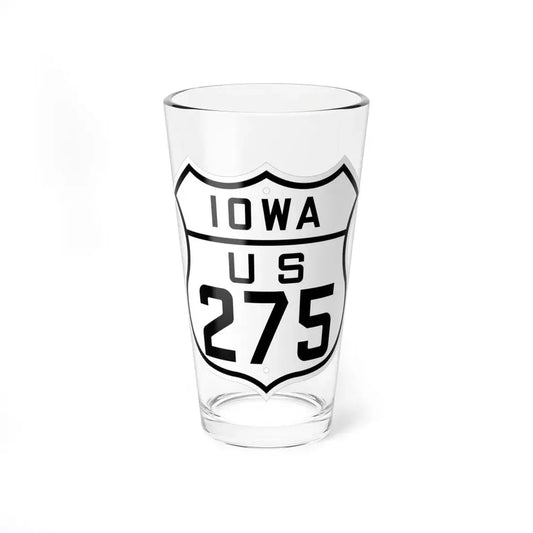 US 275 Iowa 1926 (Iowa) (Road Sign) Pint Glss 16oz 16oz - Go Mug Yourself
