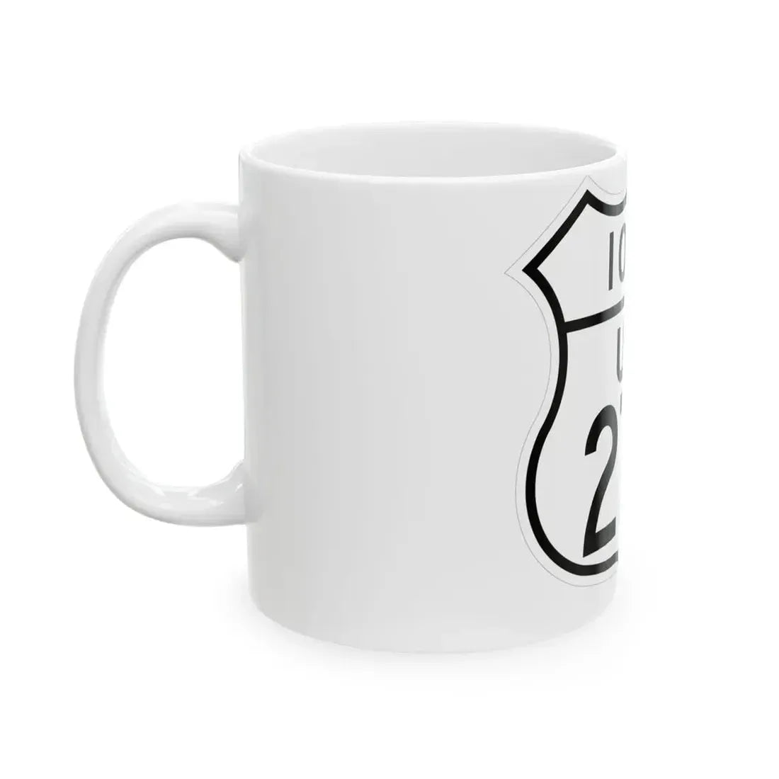 US 275 Iowa 1948 (Iowa) (Road Sign) White Coffee Mug - Go Mug Yourself