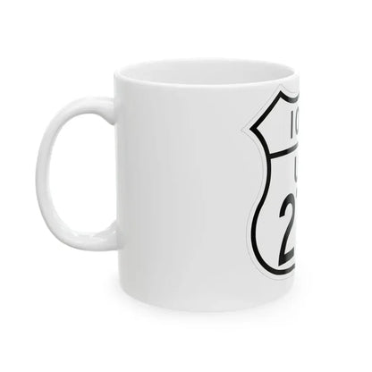 US 275 Iowa 1948 (Iowa) (Road Sign) White Coffee Mug - Go Mug Yourself