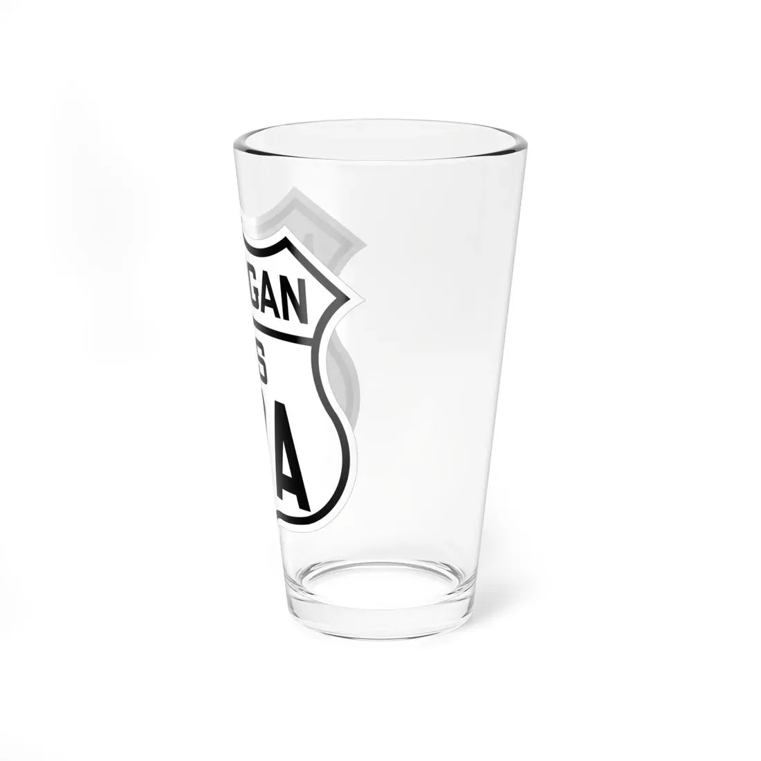 US 27A Michigan 1926 (Michigan) (Road Sign) Pint Glass 16oz - Go Mug Yourself
