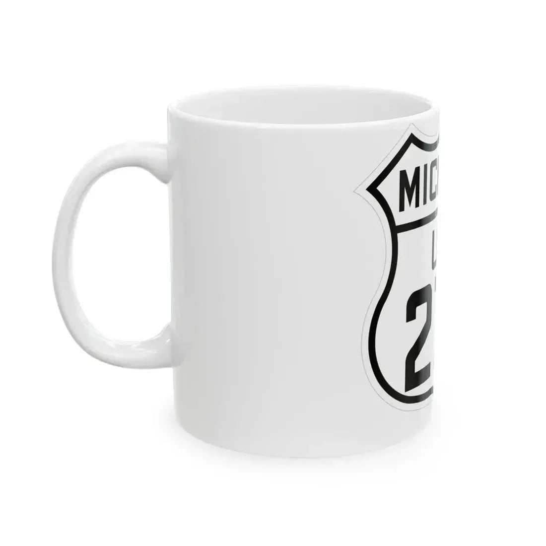 US 27A Michigan 1926 (Michigan) (Road Sign) White Coffee Mug - Go Mug Yourself