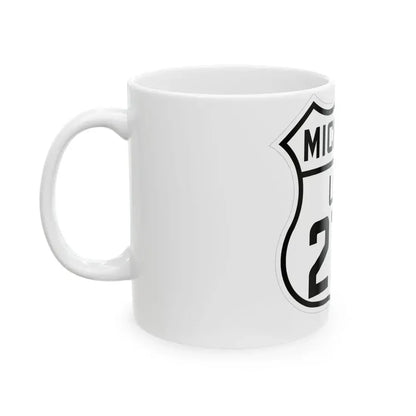 US 27A Michigan 1926 (Michigan) (Road Sign) White Coffee Mug - Go Mug Yourself