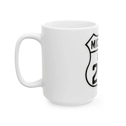 US 27A Michigan 1926 (Michigan) (Road Sign) White Coffee Mug - Go Mug Yourself