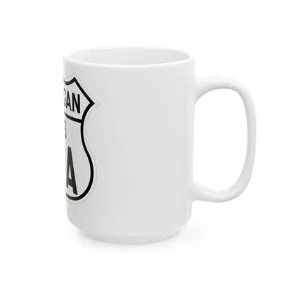 US 27A Michigan 1926 (Michigan) (Road Sign) White Coffee Mug - Go Mug Yourself