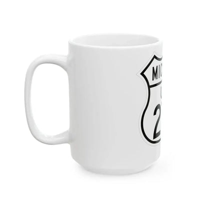 US 27A Michigan 1948 (Michigan) (Road Sign) White Coffee Mug - Go Mug Yourself
