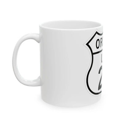 US 28 Oregon 1948 (Oregon) (Road Sign) White Coffee Mug - Go Mug Yourself