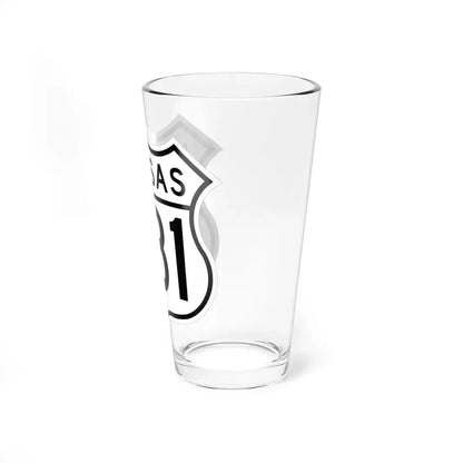 US 281 Kansas 1962 (Kansas) (Road Sign) Pint Glass 16oz - Go Mug Yourself