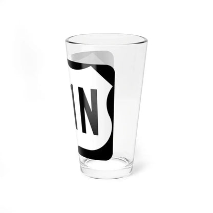 US 281N (North Dakota) (Road Sign) Pint Glass 16oz - Go Mug Yourself