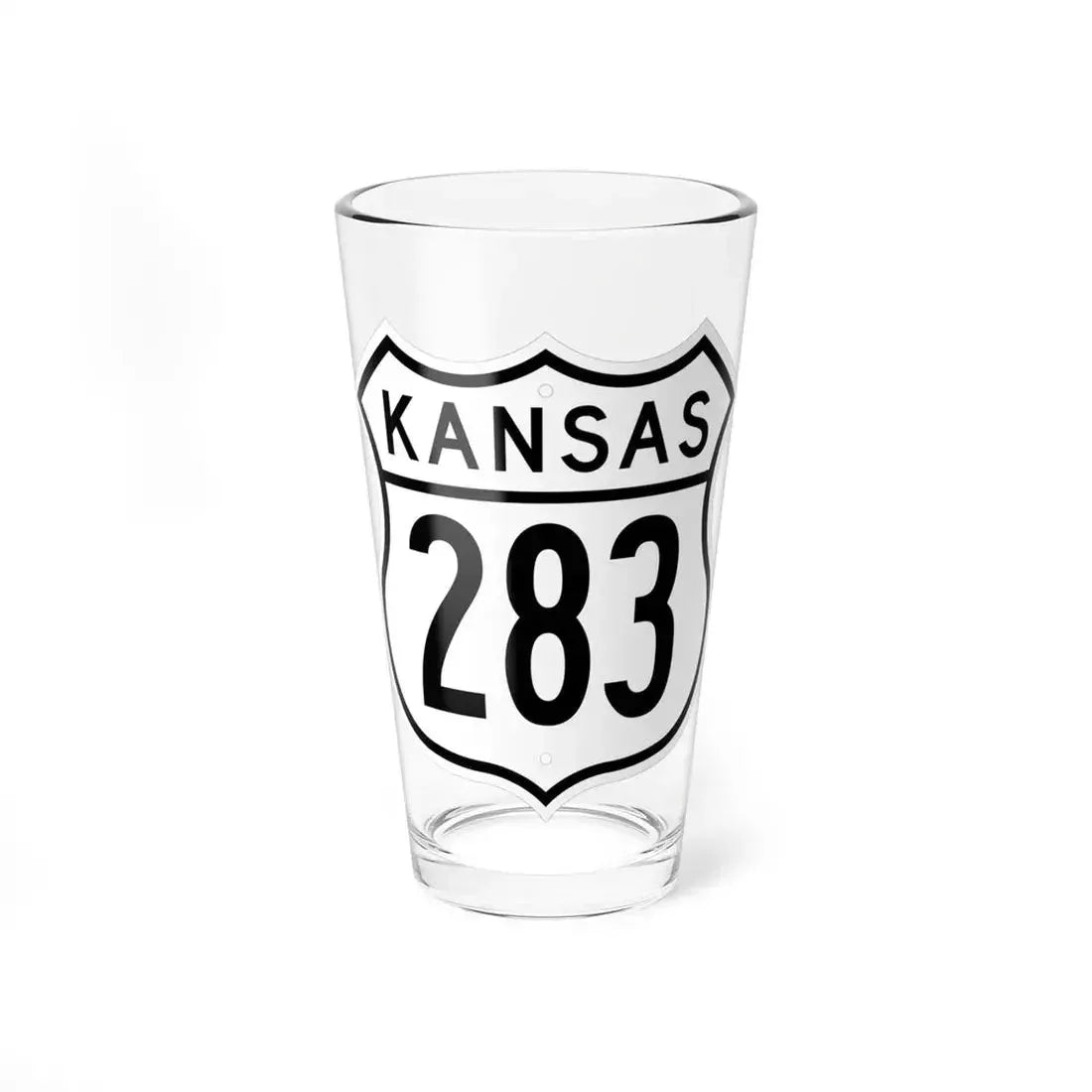 US 283 Kansas 1962 (Kansas) (Road Sign) Pint Glass 16oz 16oz - Go Mug Yourself