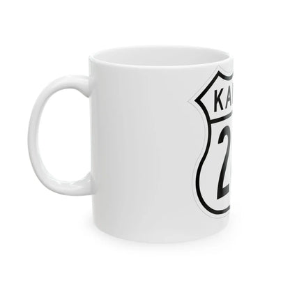 US 283 Kansas 1962 (Kansas) (Road Sign) White Coffee Mug - Go Mug Yourself