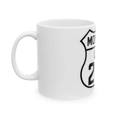 US 287 Montana 1926 (Montana) (Road Sign) White Coffee Mug - Go Mug Yourself