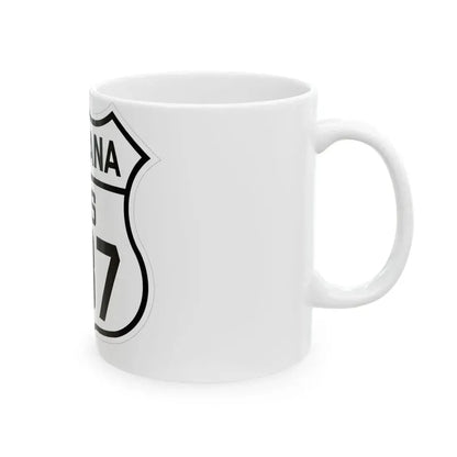 US 287 Montana 1926 (Montana) (Road Sign) White Coffee Mug - Go Mug Yourself