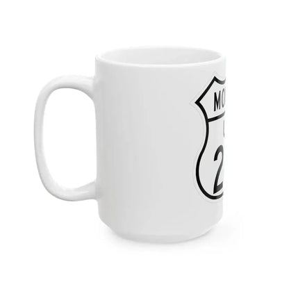 US 287 Montana 1948 (Montana) (Road Sign) White Coffee Mug - Go Mug Yourself