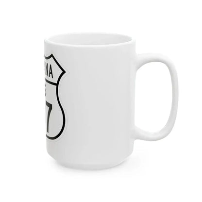 US 287 Montana 1948 (Montana) (Road Sign) White Coffee Mug - Go Mug Yourself