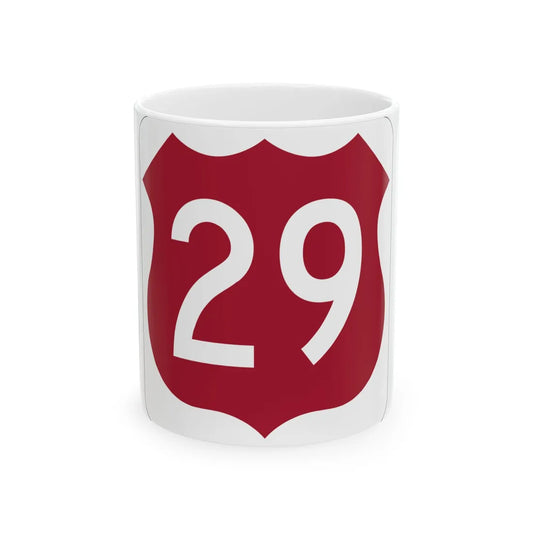 US 29 FL (Florida) (Road Sign) White Coffee Mug 11oz - Go Mug Yourself