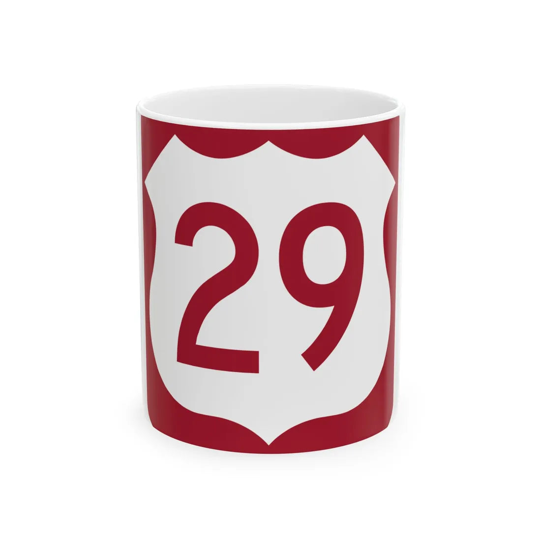 US 29 FL reversed (Florida) (Road Sign) White Coffee Mug 11oz - Go Mug Yourself